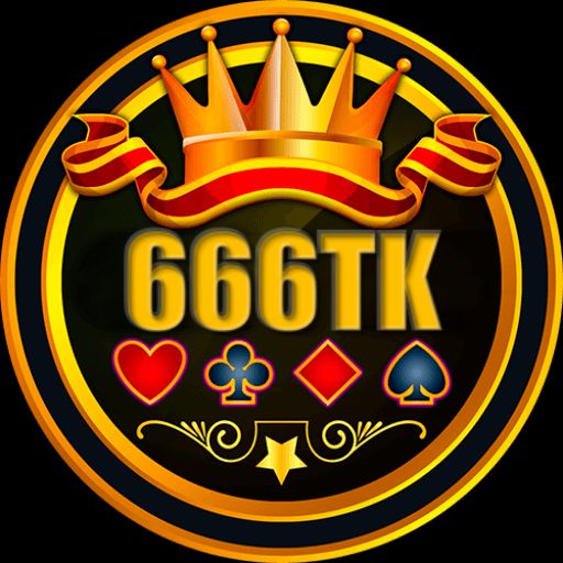 666TK themed cartoon characters with coins and a mobile gaming scene